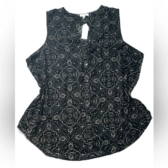Nwt Maurice’s Madison Bandana Medallion Button Down Tank Top Shirt Blouse Sz 2X - Picture 2 of 5